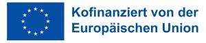 EU-Logo mit dem Schriftzug "Kofinanziert von der Europäischen Union"